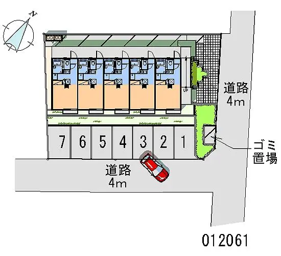★手数料０円★さいたま市岩槻区本町２丁目 月極駐車場